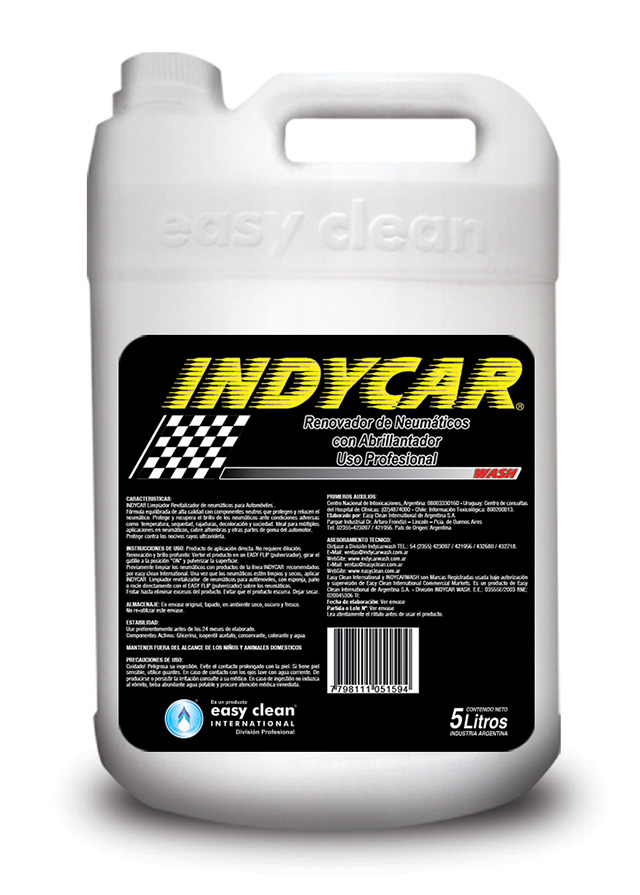 Indycar Wash renovador de neumticos